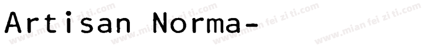 Artisan Norma字体转换